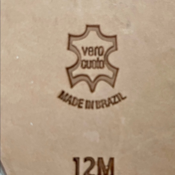 NEW Bernardo Sandals 12 Medium Leather Double Braid BRONZE & PEWTER Chic Luxury - Picture 8 of 15